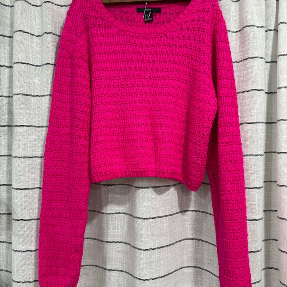 Forever 21 HOT PINK Sweater